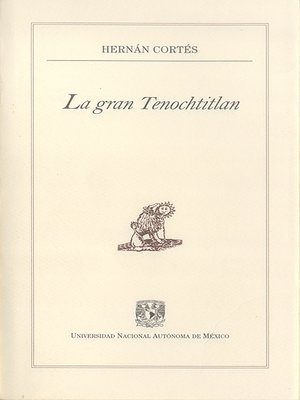 cover image of La gran Tenochtitlan